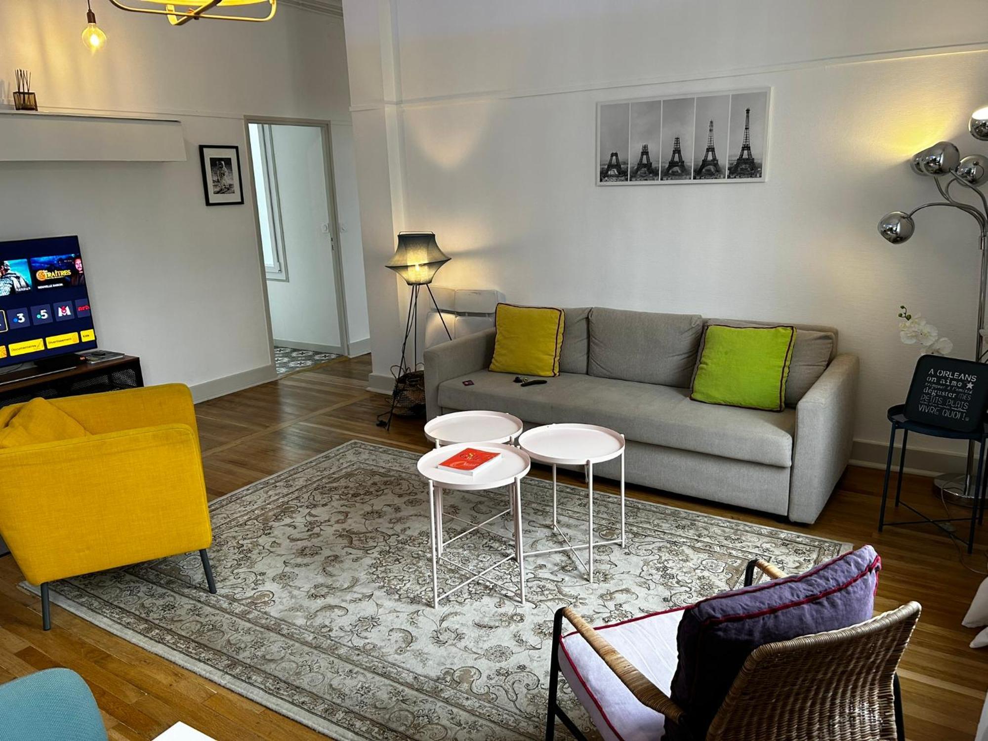 Martroi - Coeur De Ville - 3 Pieces 80 M2 Tv - Internet Haut Debit - Loisirs Et Affaires Orléans Dış mekan fotoğraf